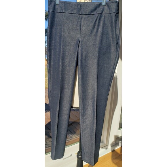 Talbots Women’s Size 2 Chatham Navy Blue Ankle Side Zip Pants EUC - Picture 1 of 13